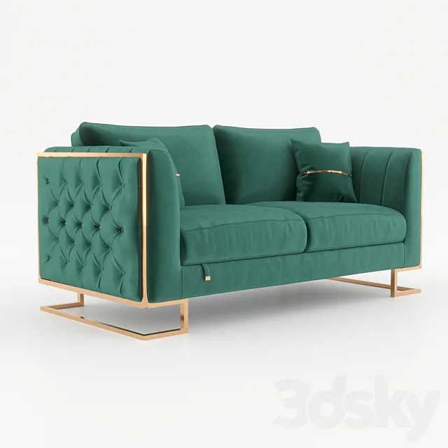 Double sofa Luciano OM 3D Model Double sofa Luciano OM 3D Model
