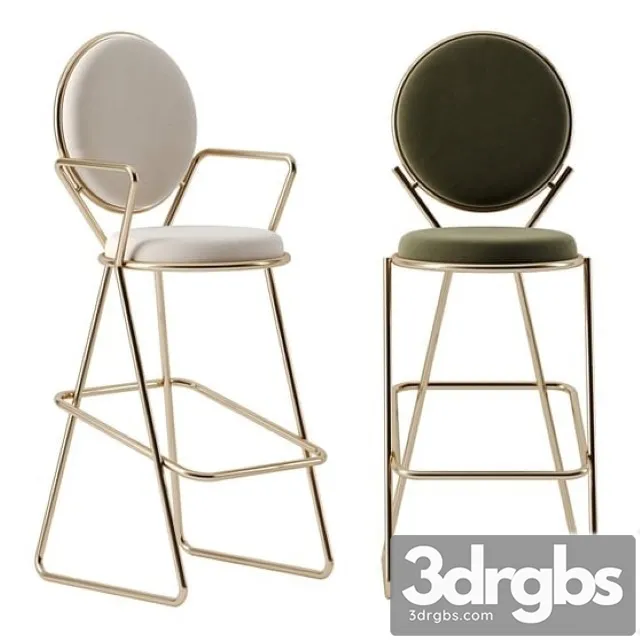Double Zero Barstool by Moroso 3D Model Download