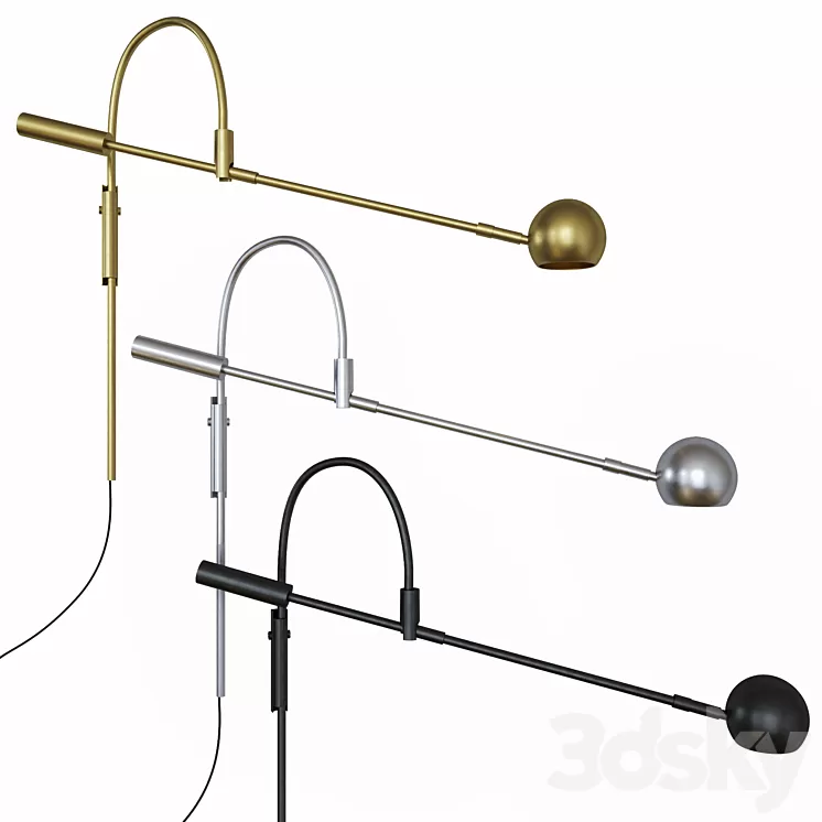 Douglas Wall lamp 3D Model Douglas Wall lamp 3D Model