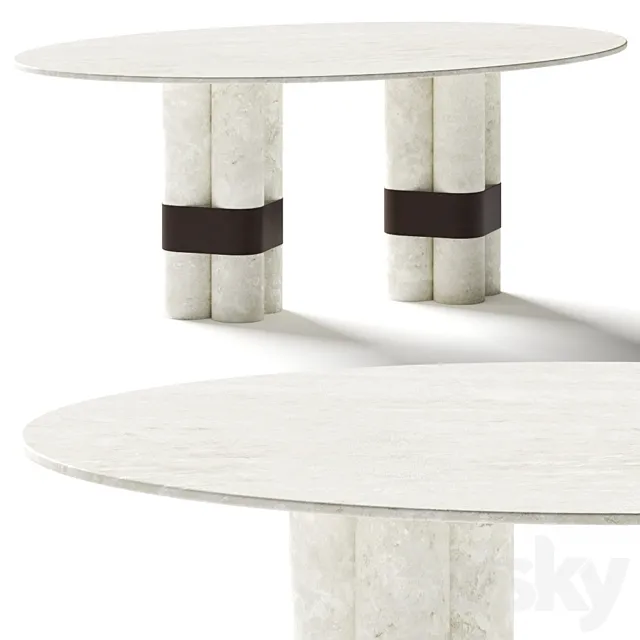 Dovain Studio Axis Dining Table 3DModel
