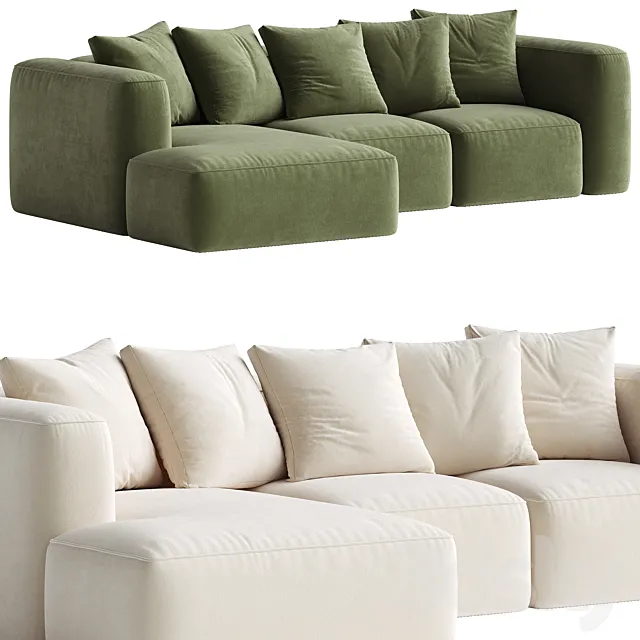 Downtime Corner Cinema Sofa 3D Model Downtime Corner Cinema Sofa 3D Model