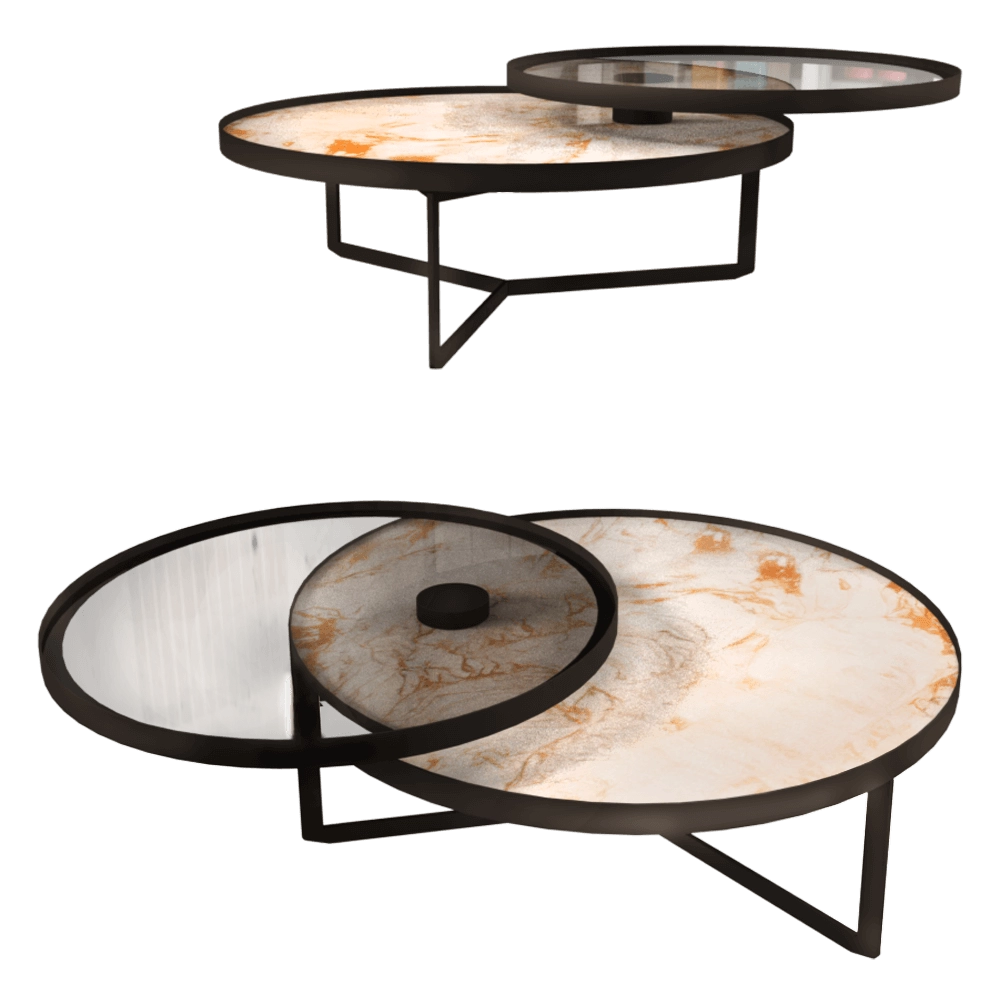 Draenert – Coffee table Nebra Swiel top 3D Model