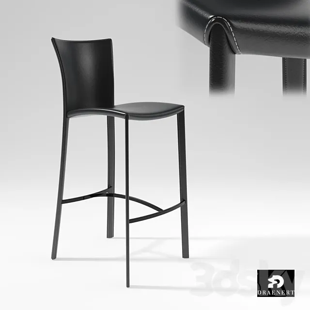 Draenert NOBILE BAR STOOL 3D Model Draenert NOBILE BAR STOOL 3D Model