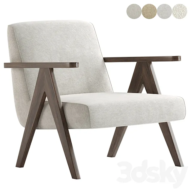 Draper Armchair 3D Model