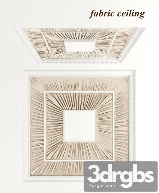 Drapery Fabric On The Ceiling 3D Model Download