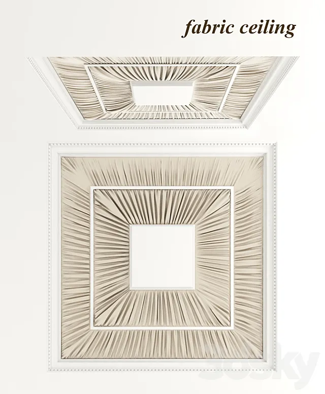 drapery fabric on the ceiling 3DModel