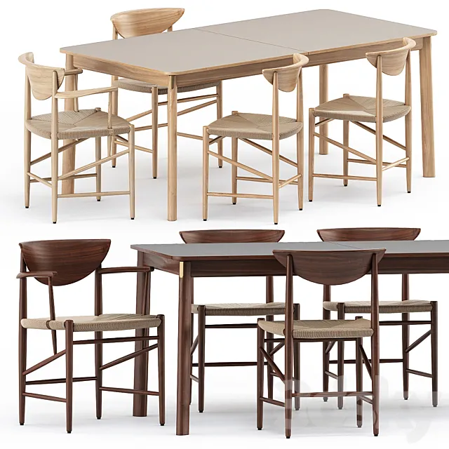 Drawn HM3 and HM4 and Patch HM1 Table by & TRADITION 3DModel