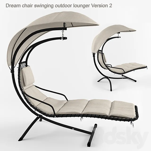 Dream chair swinging outdoor lounger Version 2 3DModel Dream chair swinging outdoor lounger Version 2 3DModel