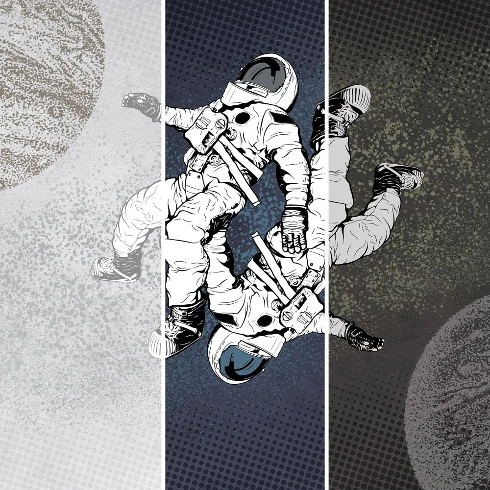 Dress-wall – Wallpaper Astronauts 3D Model