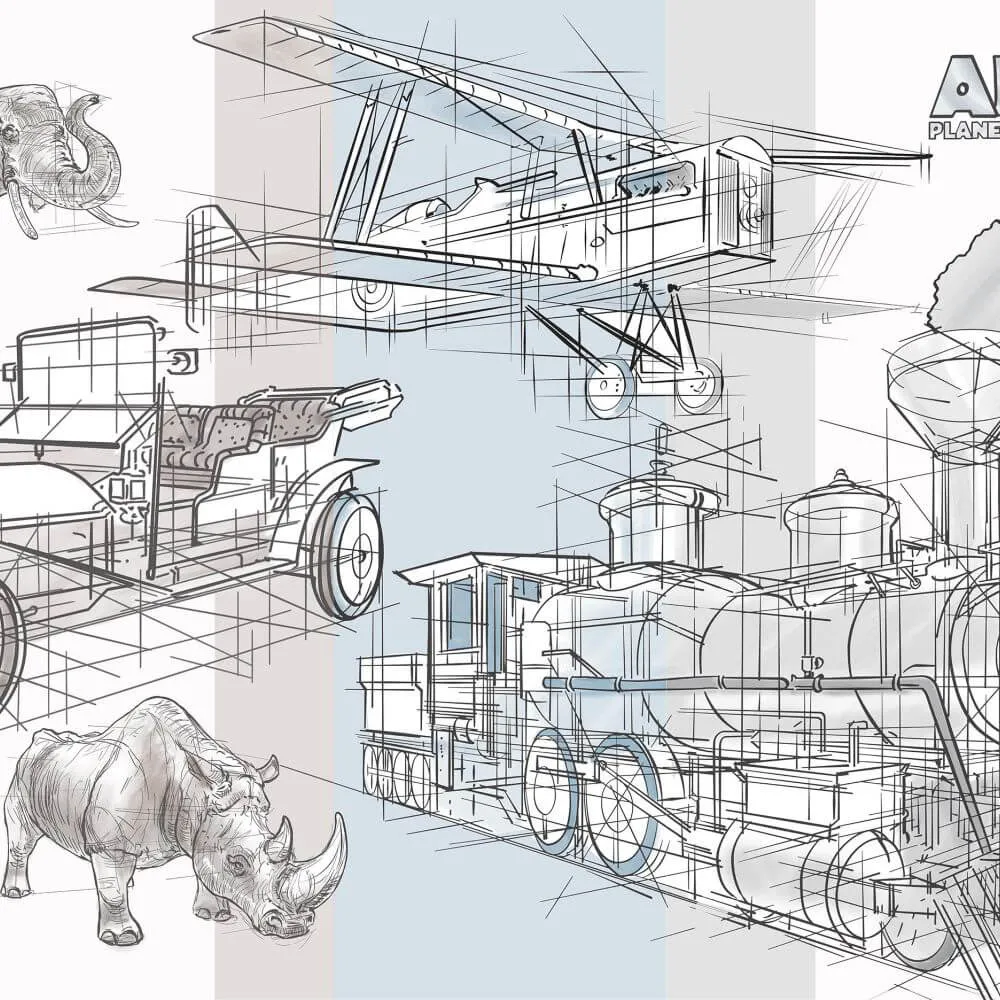 Dress-wall – Wallpaper Child Afrika 3D Model