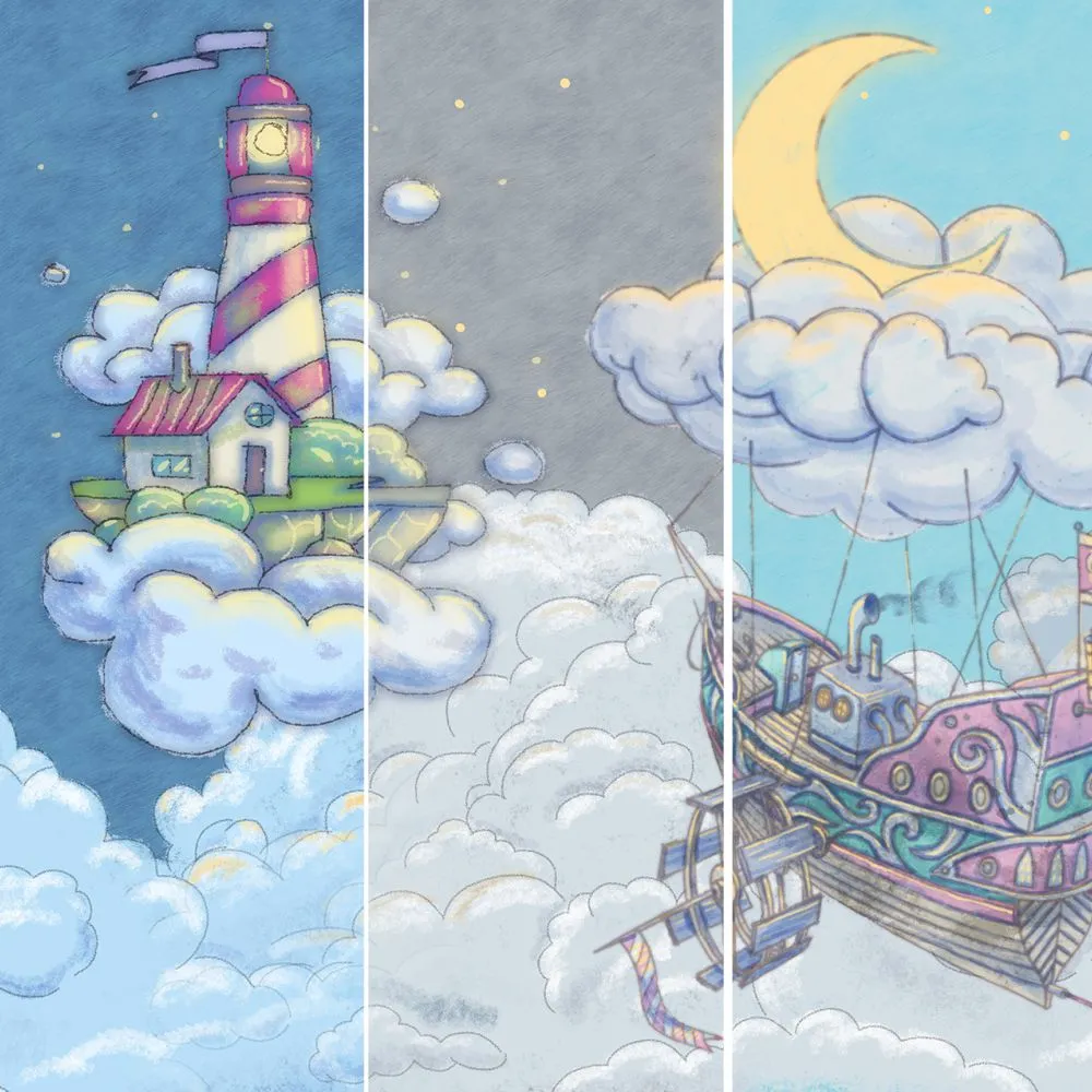 Dress-wall – Wallpaper Flying ship 3D Model