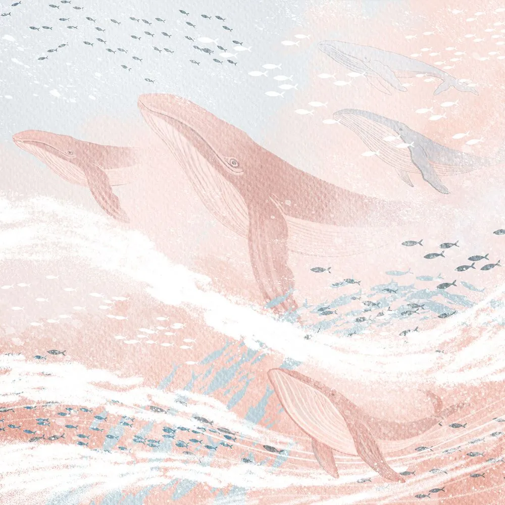 Dress-wall – Wallpaper Flying whale 3D Model