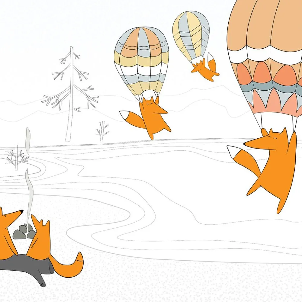 Dress-wall – Wallpaper Fox landing 3D Model Dress-wall – Wallpaper Fox landing 3D Model