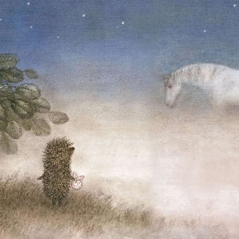 Dress-wall – Wallpaper Hedgehog in the fog 3D Model