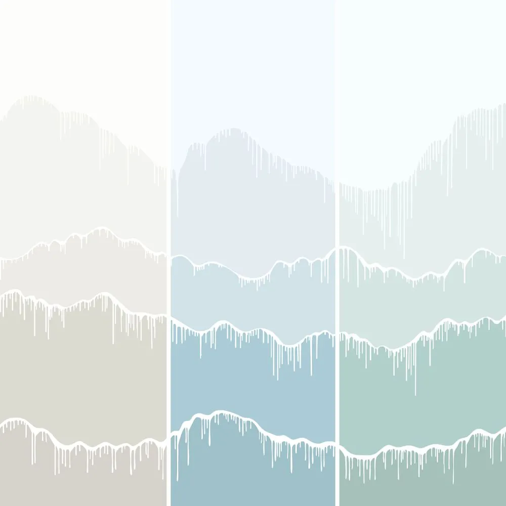 Dress-wall – Wallpaper Melting mountains 3D Model