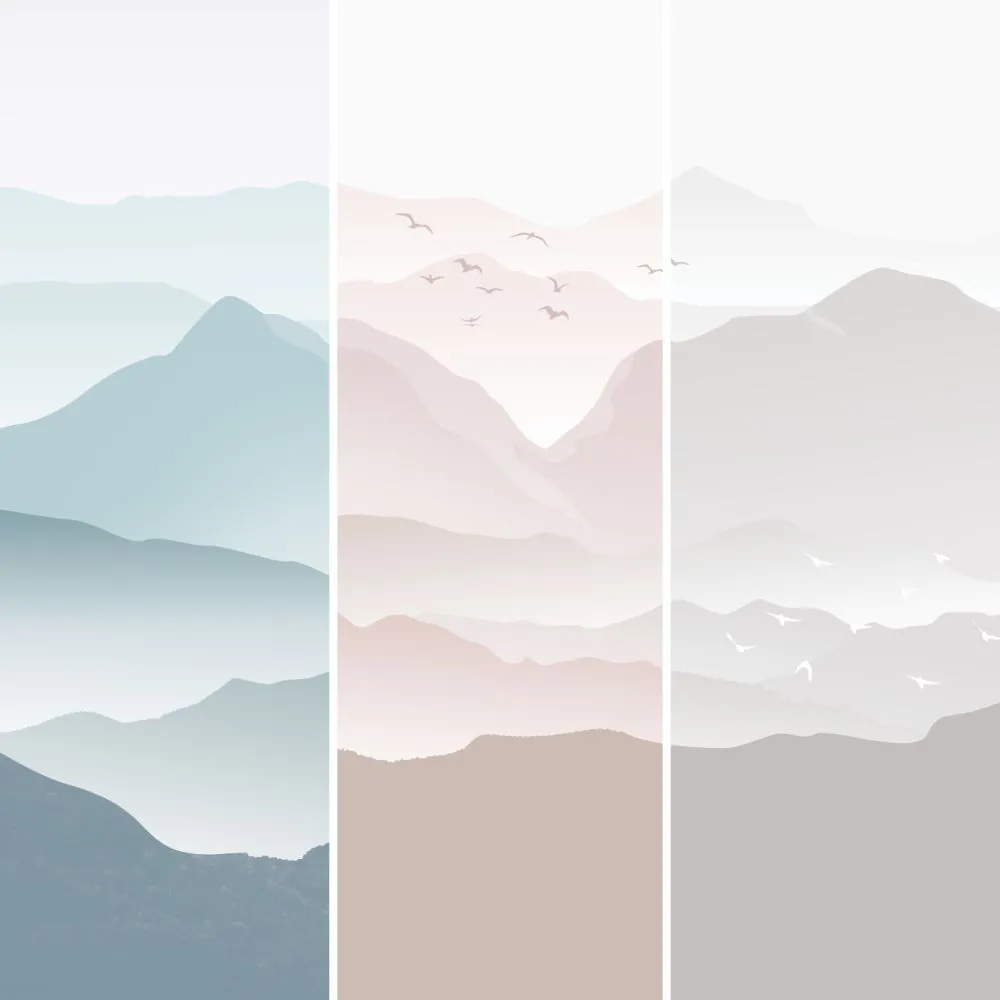 Dress-wall – Wallpaper Misty mountains 3D Model Dress-wall – Wallpaper Misty mountains 3D Model