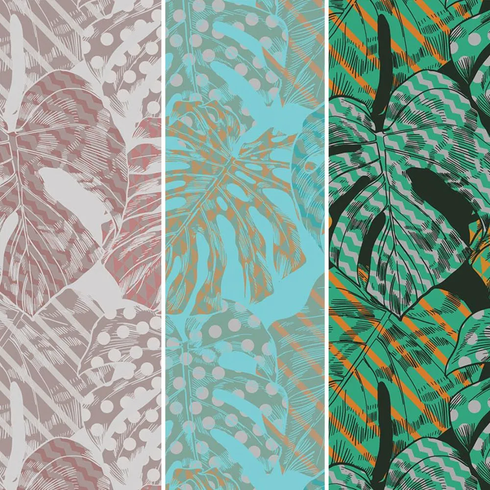 Dress-wall – Wallpaper Monstera shafran 3D Model