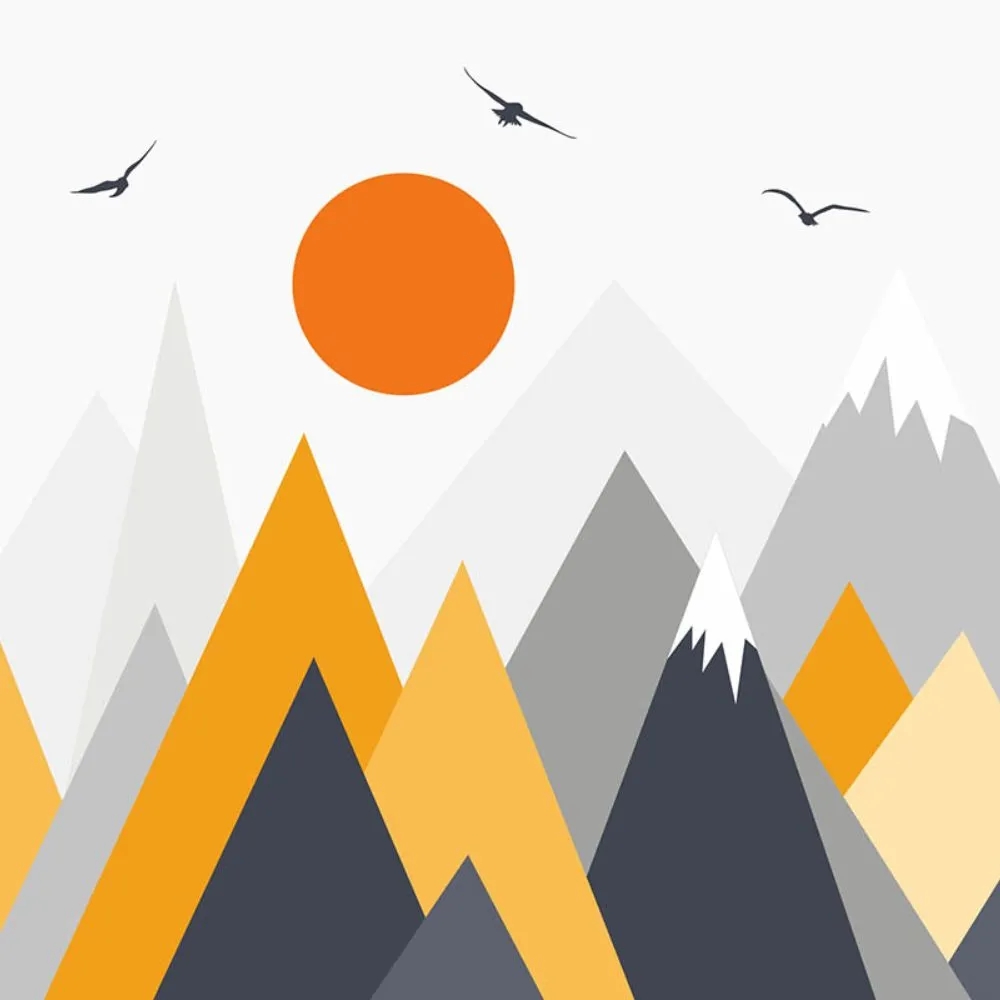 Dress-wall – Wallpaper Orange mountains 3D Model Dress-wall – Wallpaper Orange mountains 3D Model