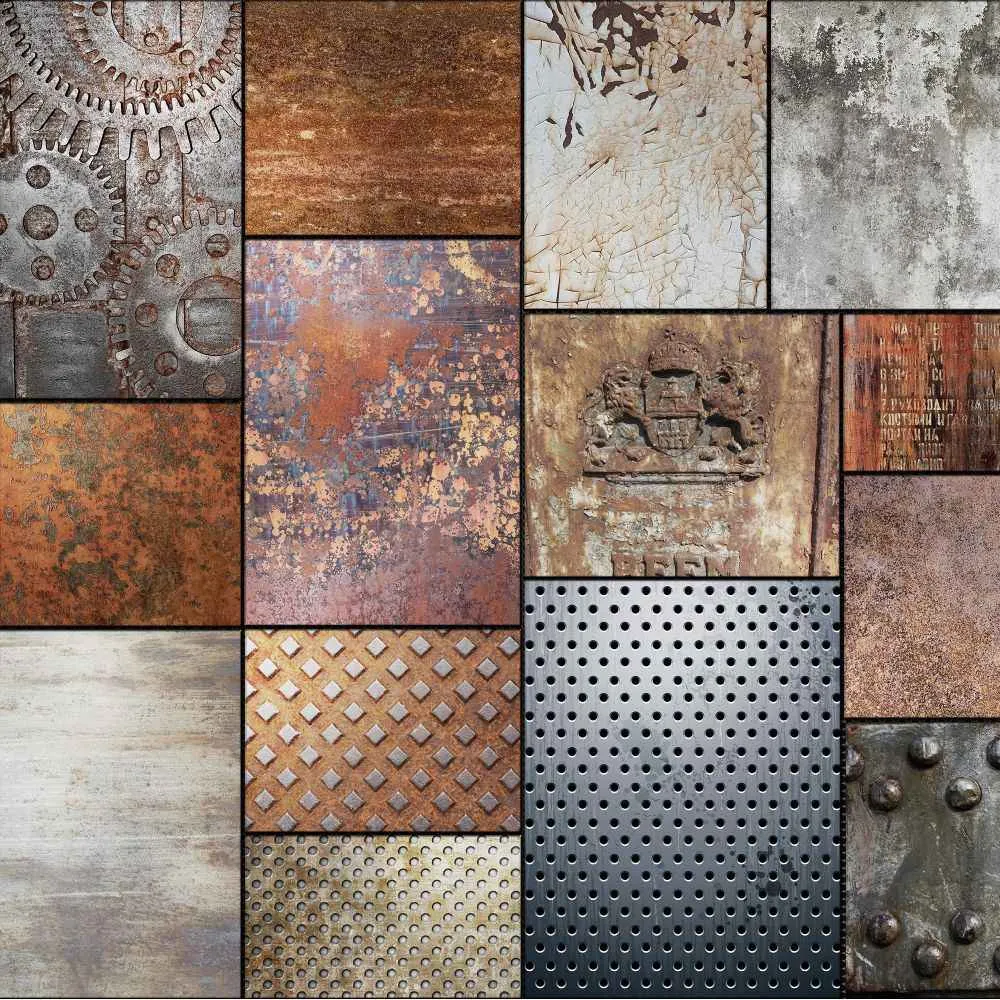 Dress-wall – Wallpaper Steel – Grunge 3D Model