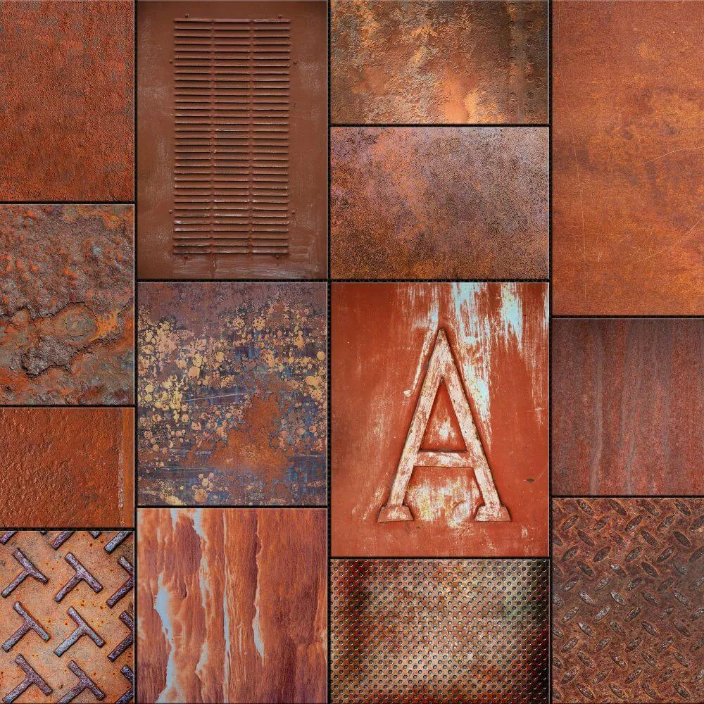 Dress-wall – Wallpaper Steel – Rusty 3D Model