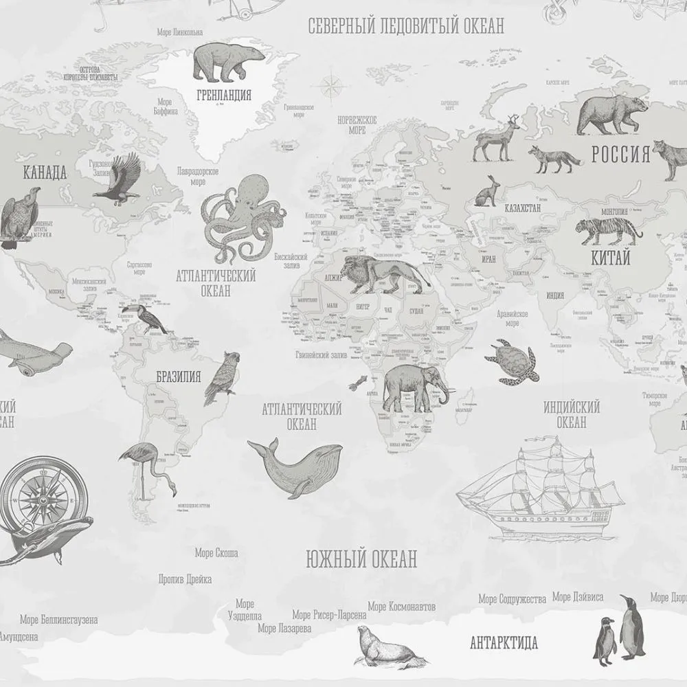 Dress-wall – Wallpaper World map Retro 3D Model Dress-wall – Wallpaper World map Retro 3D Model