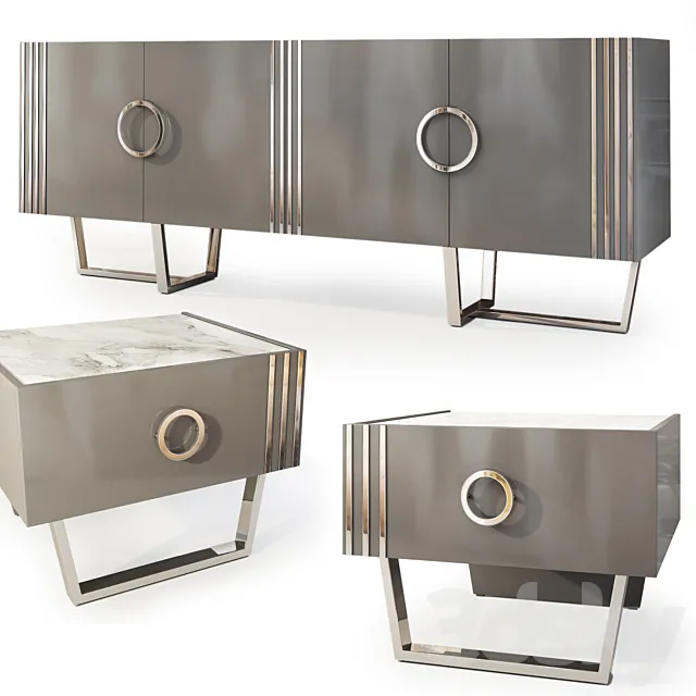 Dresser and nightstand Holly. Sideboard nightstand by Medusa Home 3D Model Dresser and nightstand Holly. Sideboard nightstand by Medusa Home 3D Model