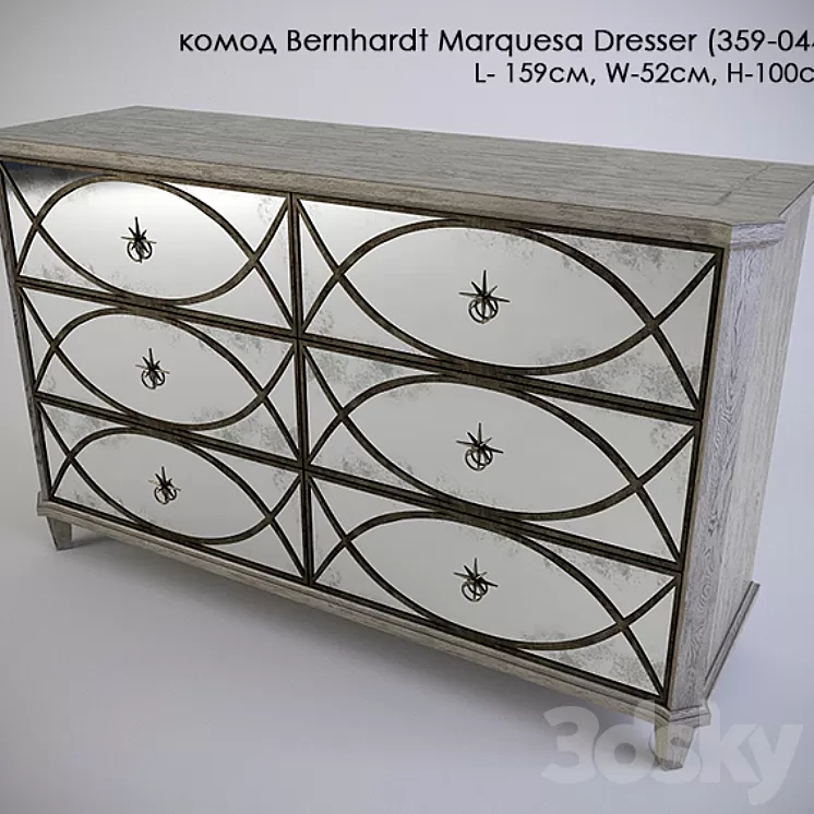 dresser Bernhardt Marquesa Dresser (359-044) 3D Model