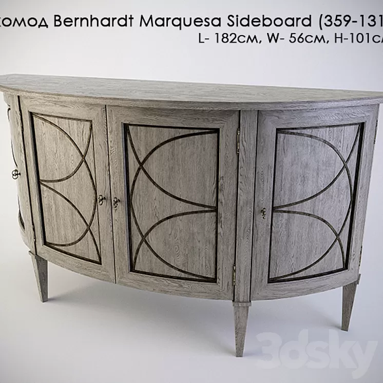 dresser Bernhardt Marquesa Sideboard (359-131) 3D Model
