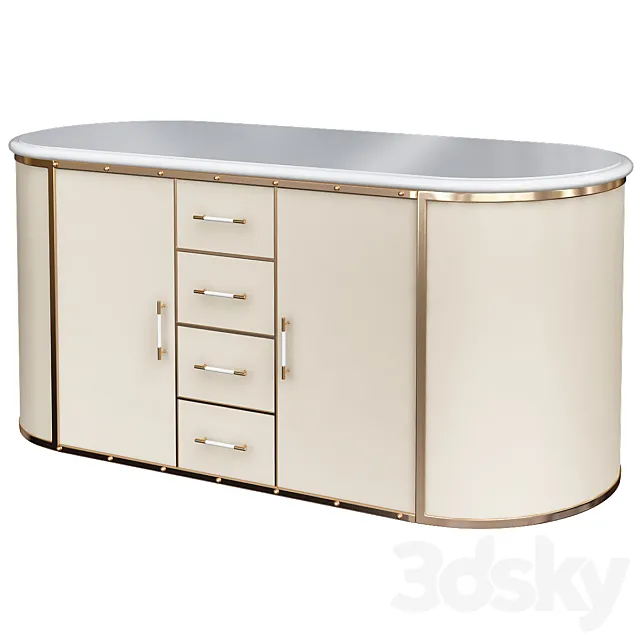 Dresser console table 3D Model Dresser console table 3D Model