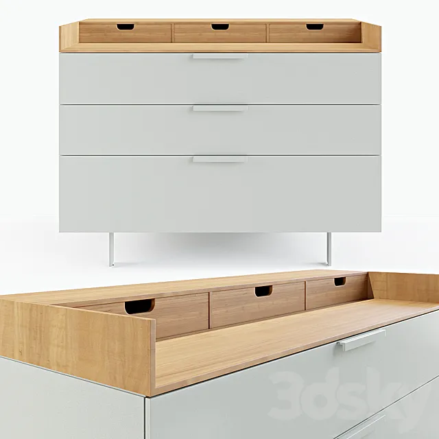 Dresser Everywhere by Ligne Roset 3D Model Dresser Everywhere by Ligne Roset 3D Model