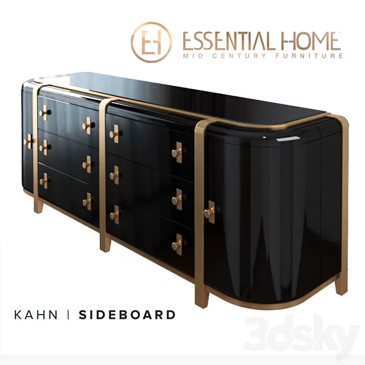 dresser Kahn Sideboard 3D Model