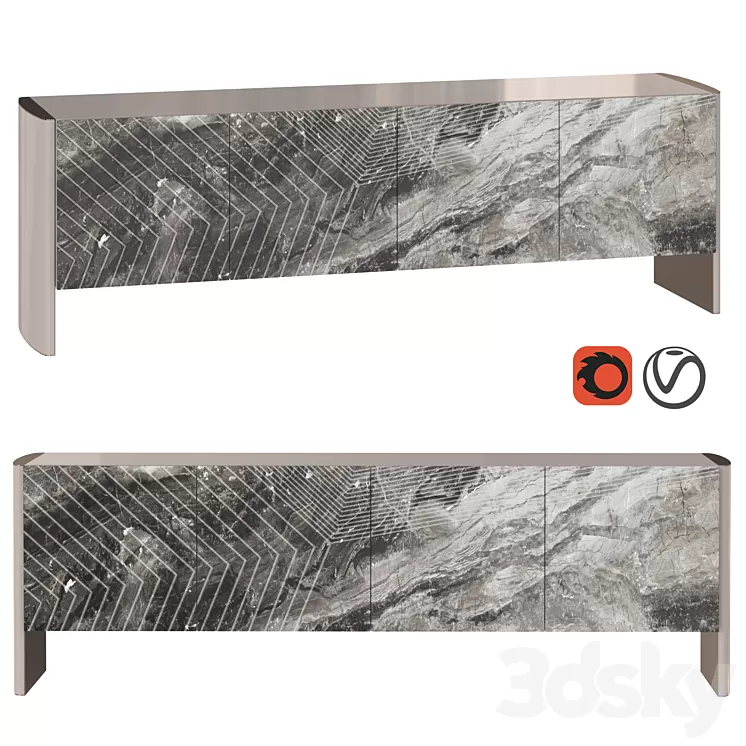 Dresser Linfa by Hessentia Cornelio Cappellini 3D Model