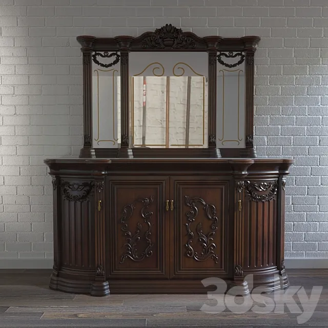 dresser & mirror 3DModel