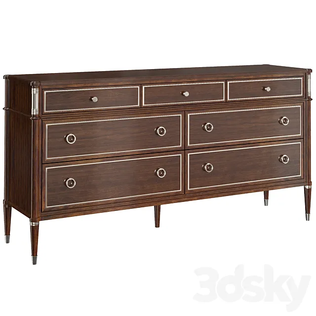 Dresser Private Suite Caracole 3D Model Dresser Private Suite Caracole 3D Model