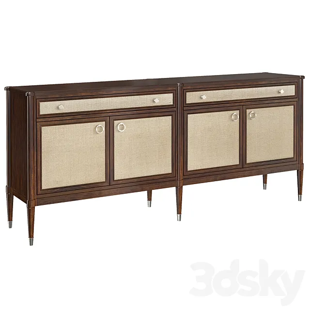 Dresser The Silver Screen Caracole 3D Model Dresser The Silver Screen Caracole 3D Model