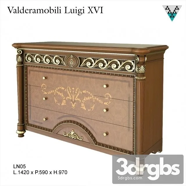 Dresser Valderamobili Luigi XVI 3D Model Download
