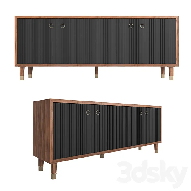 Dresser with doors 77ip-ch008 from Garda Decor 3D Model Dresser with doors 77ip-ch008 from Garda Decor 3D Model
