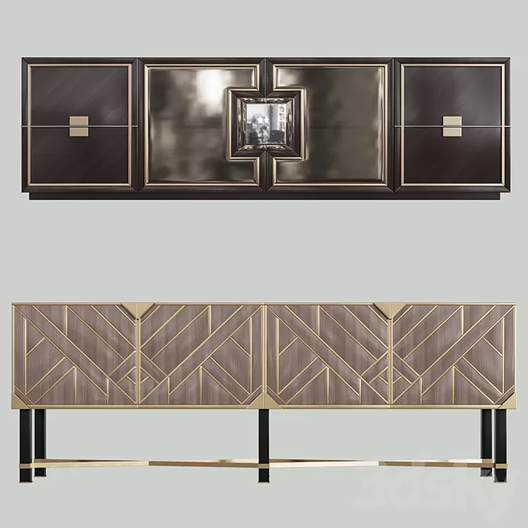 Dressers in the style of art deco 01 3D Model Free Download Dressers in the style of art deco 01 3D Model Free Download
