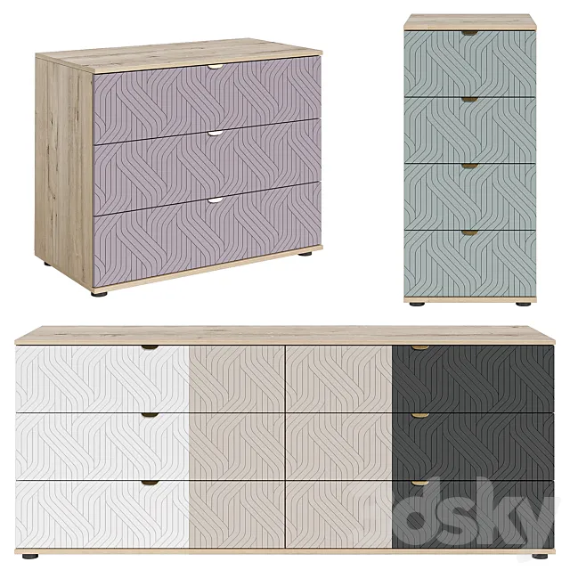 Dressers Mont Blanc Fancy from divan.ru 3D Model Dressers Mont Blanc Fancy from divan.ru 3D Model