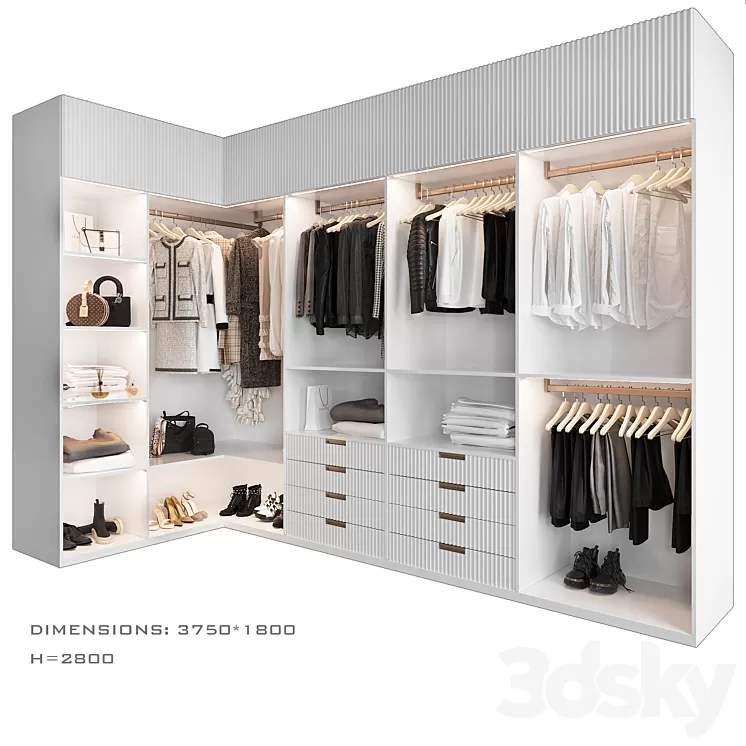 Dressing room 9 3D Model Free Download