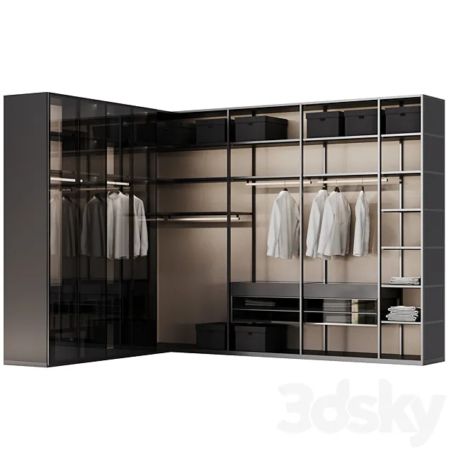 dressing room Poliform SENZAFINE 3DModel