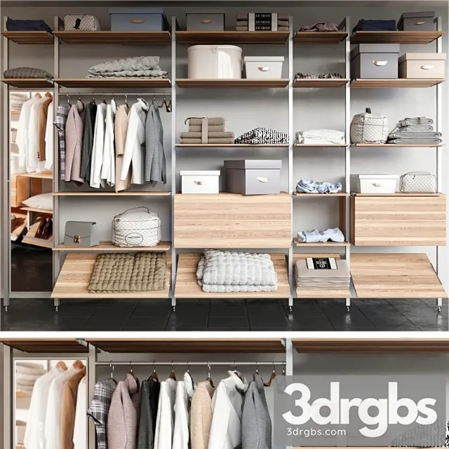 Dressing room with clothes shoes and other clothes. clothing 2 3D Model Download Dressing room with clothes shoes and other clothes. clothing 2 3D Model Download