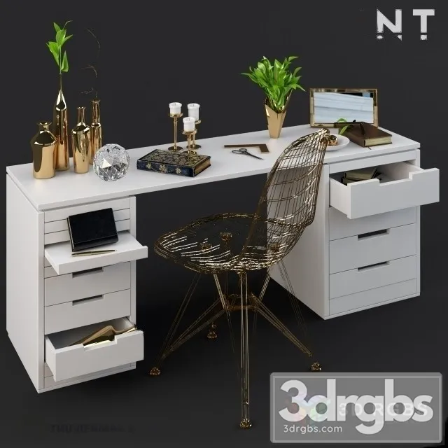 Dressing Table 1 3D Model Download