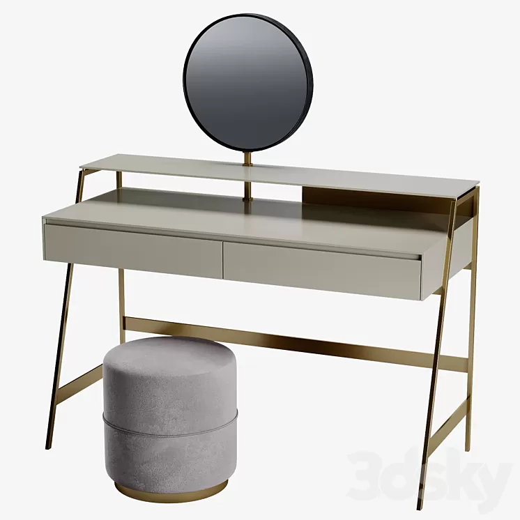 Dressing table 3D Model - 3DSKY Decor Helper