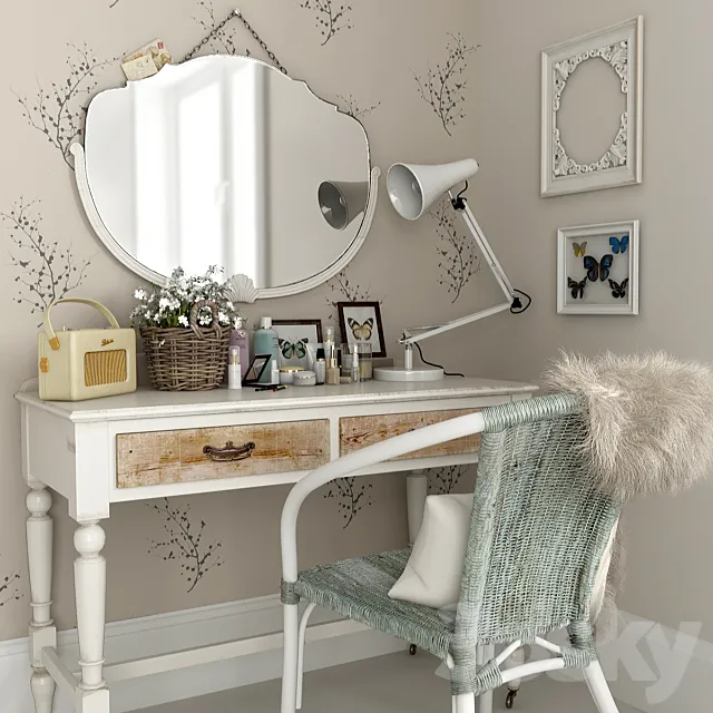Dressing table 3D Model Dressing table 3D Model
