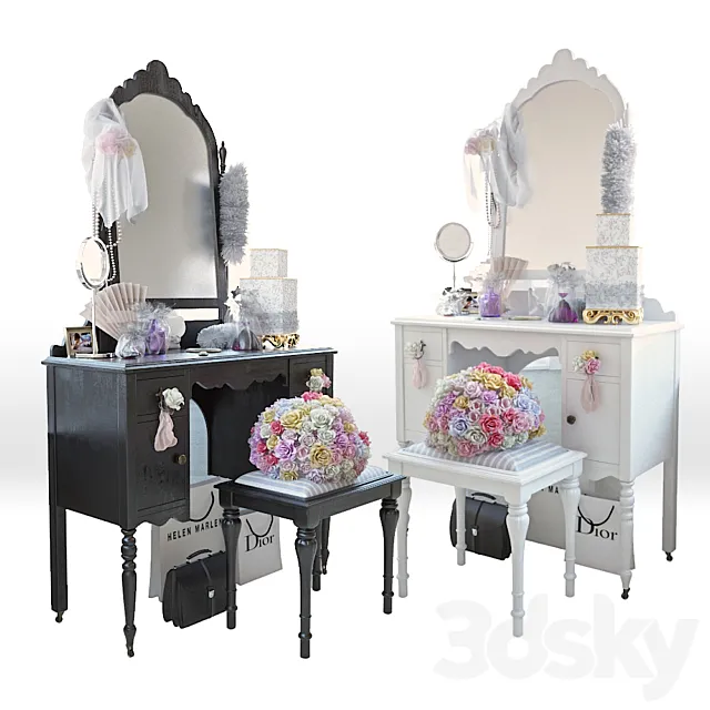 Dressing table 3D Model Dressing table 3D Model