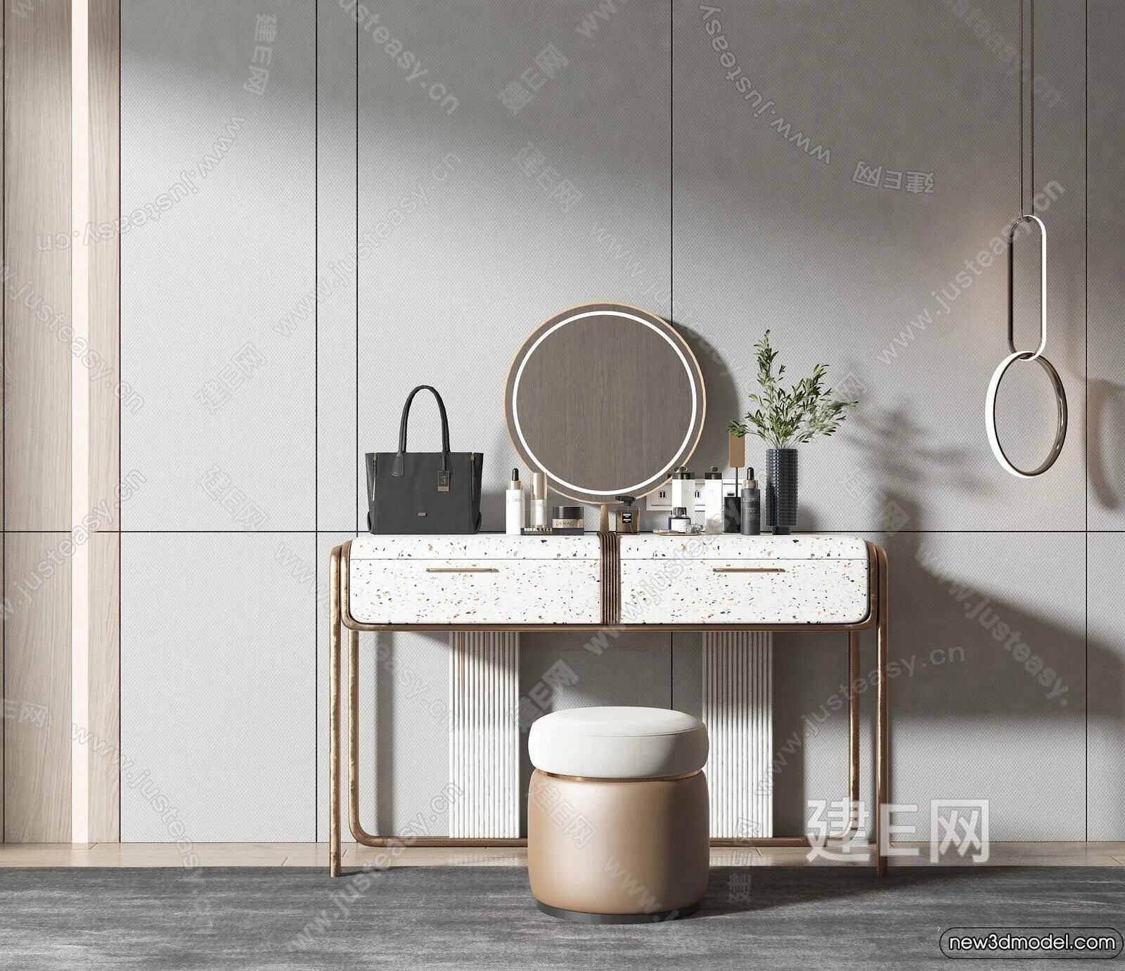 Dressing Table – 3D Models – 3D Furniture Models for Interior – 049 Dressing Table – 3D Models – 3D Furniture Models for Interior – 049