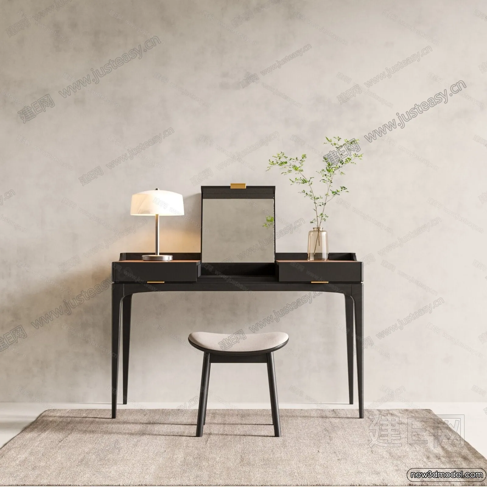 Dressing Table – 3D Models – 3D Furniture Models for Interior – 050 Dressing Table – 3D Models – 3D Furniture Models for Interior – 050