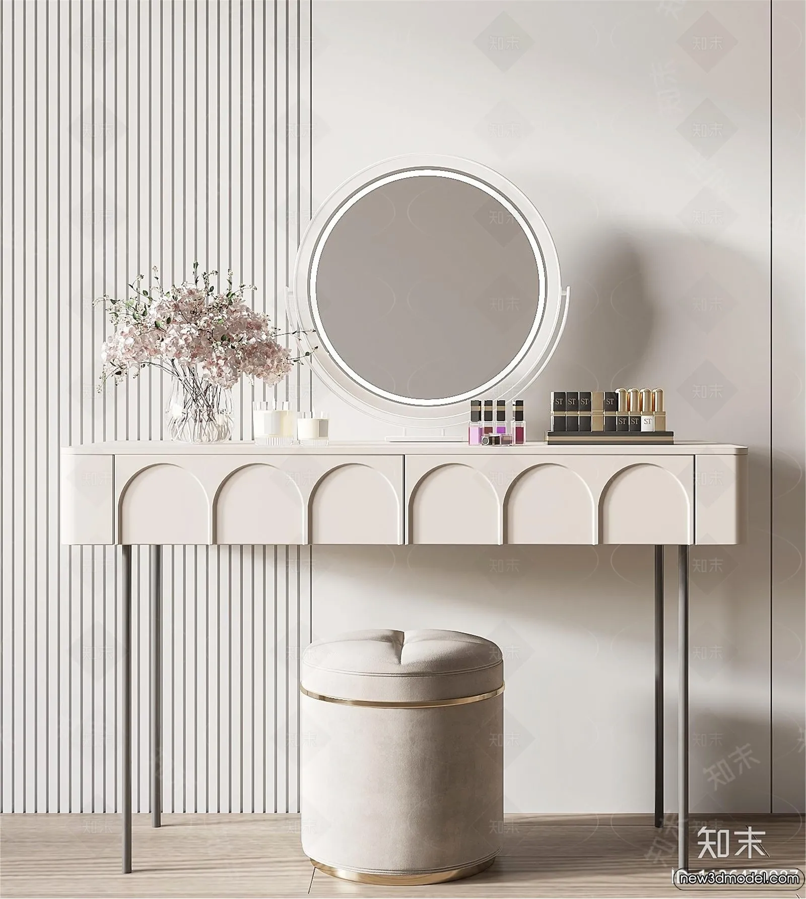 Dressing Table – 3D Models – 3D Furniture Models for Interior – 053 Dressing Table – 3D Models – 3D Furniture Models for Interior – 053