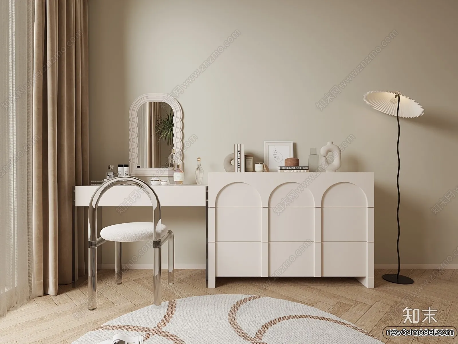Dressing Table – 3D Models – 3D Furniture Models for Interior – 056 Dressing Table – 3D Models – 3D Furniture Models for Interior – 056